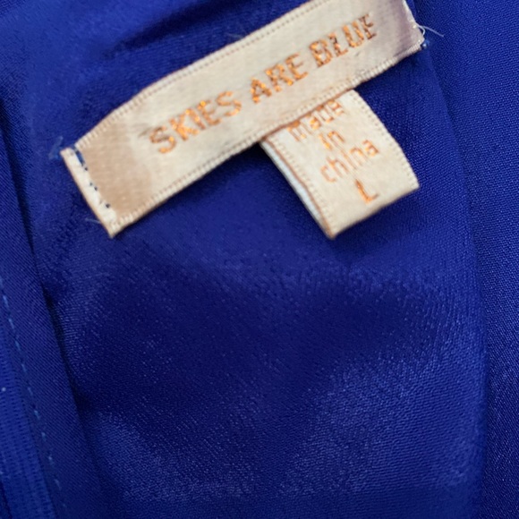 Skies are Blue Sheer Mini Dress - Picture 5 of 5